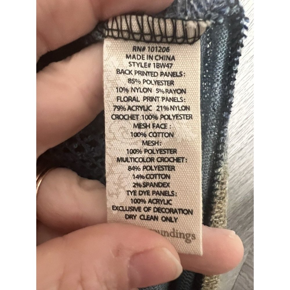 Soft Surroundings Multicolored Patch Mesh Vest Ca… - image 8